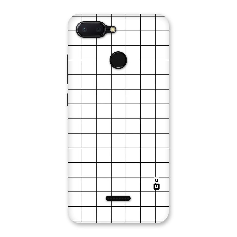 Simple Checks Back Case for Redmi 6