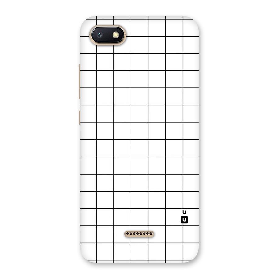 Simple Checks Back Case for Redmi 6A