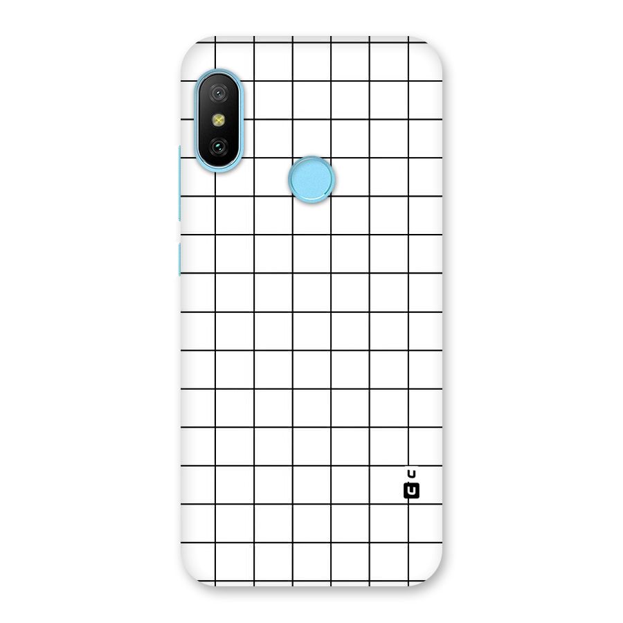 Simple Checks Back Case for Redmi 6 Pro
