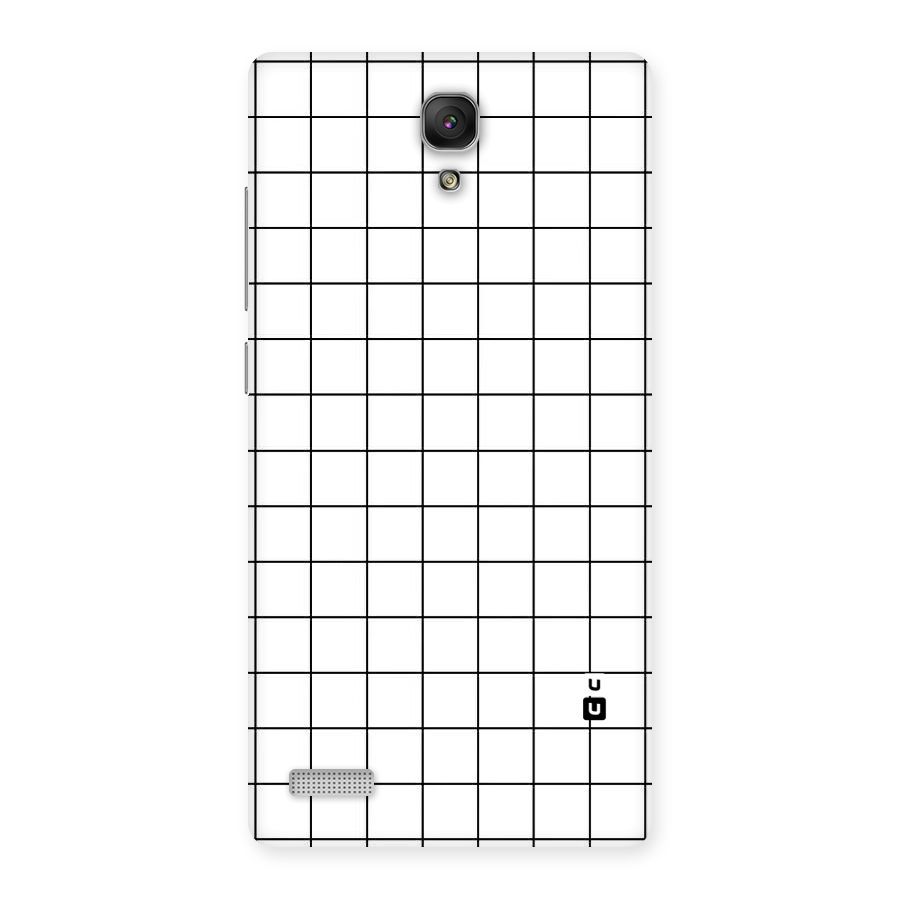 Simple Checks Back Case for Redmi Note