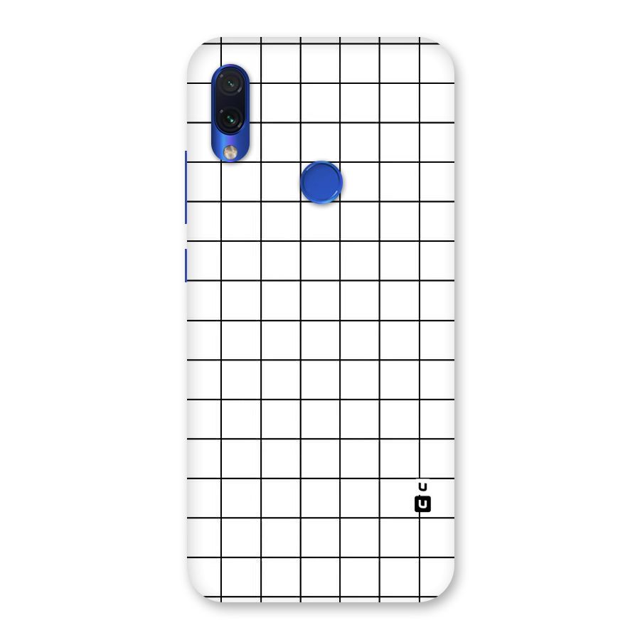 Simple Checks Back Case for Redmi Note 7