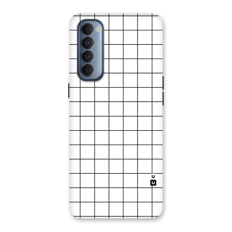 Simple Checks Back Case for Reno4 Pro