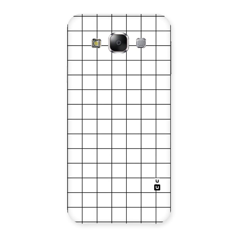 Simple Checks Back Case for Samsung Galaxy E5