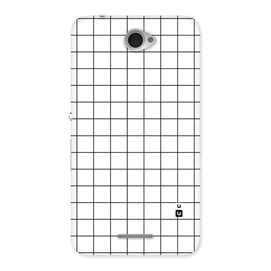 Simple Checks Back Case for Sony Xperia E4