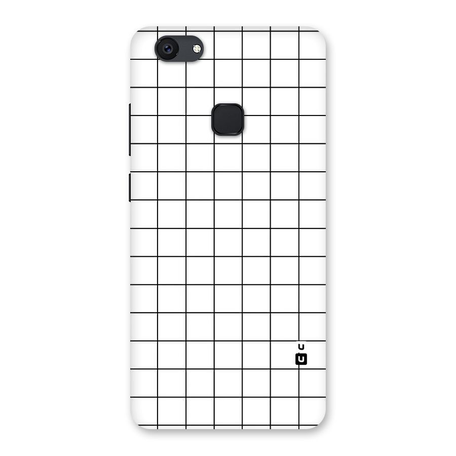 Simple Checks Back Case for Vivo V7 Plus
