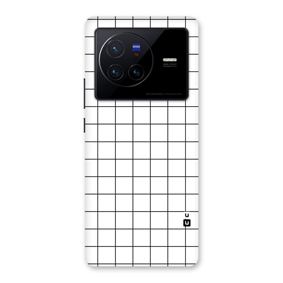 Simple Checks Back Case for Vivo X80