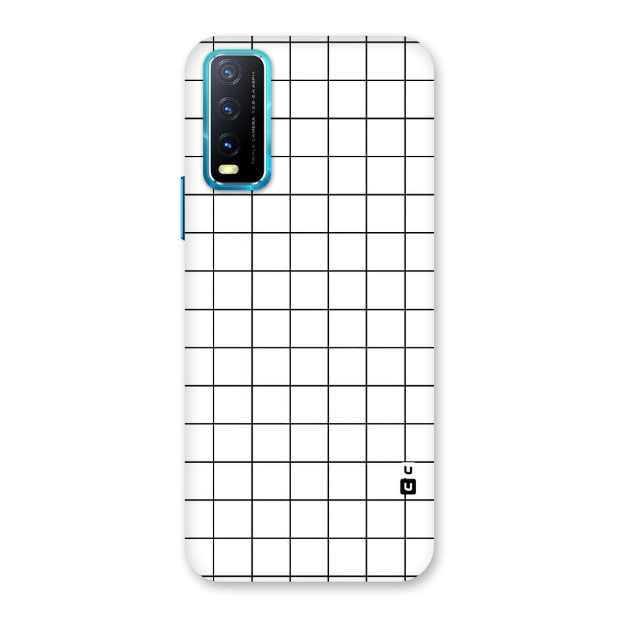Simple Checks Back Case for Vivo Y20G
