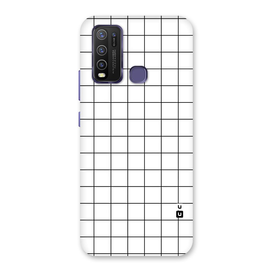 Simple Checks Back Case for Vivo Y30