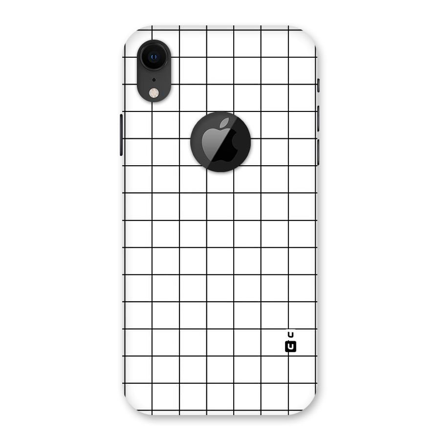 Simple Checks Back Case for iPhone XR Logo Cut