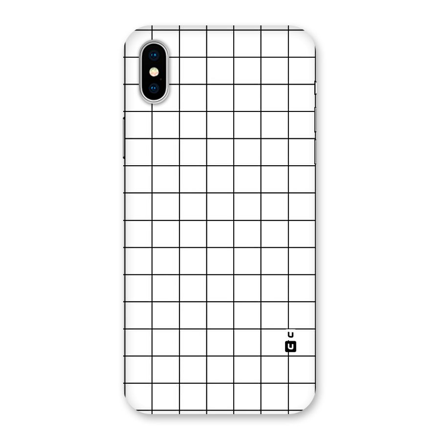 Simple Checks Back Case for iPhone XS