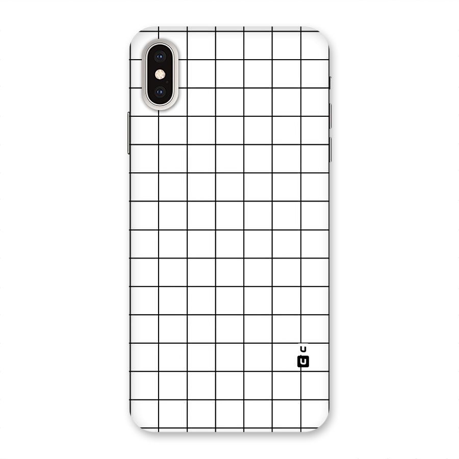 Simple Checks Back Case for iPhone XS Max