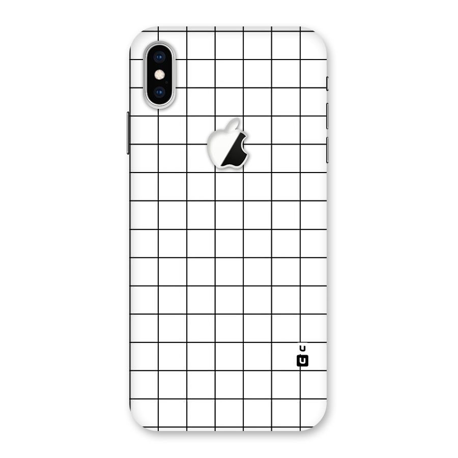 Simple Checks Back Case for iPhone XS Max Apple Cut