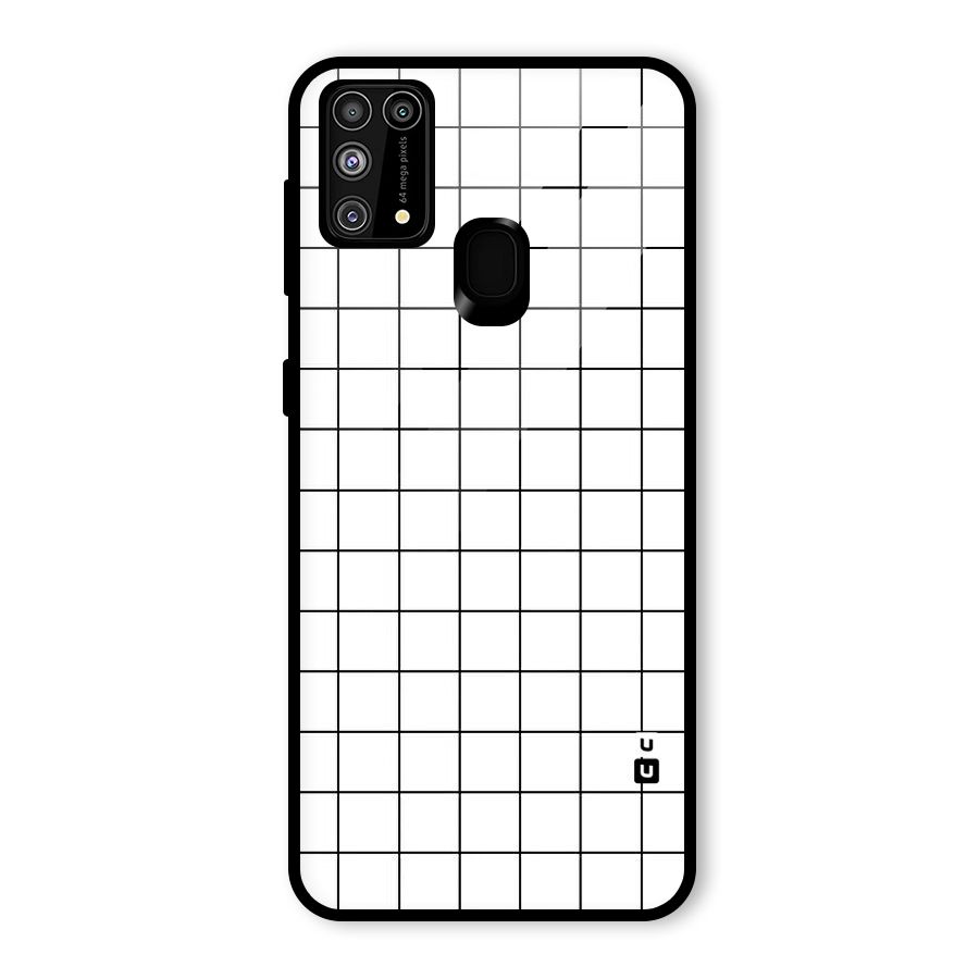 Simple Checks Glass Back Case for Galaxy F41