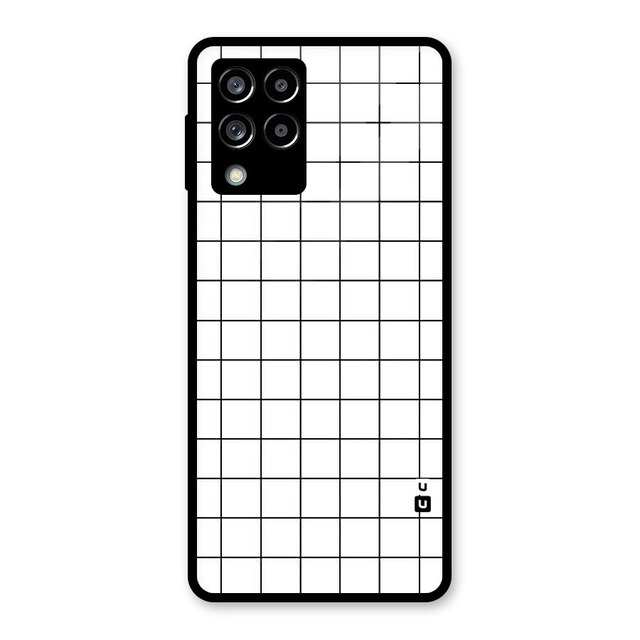 Simple Checks Glass Back Case for Galaxy M53 5G