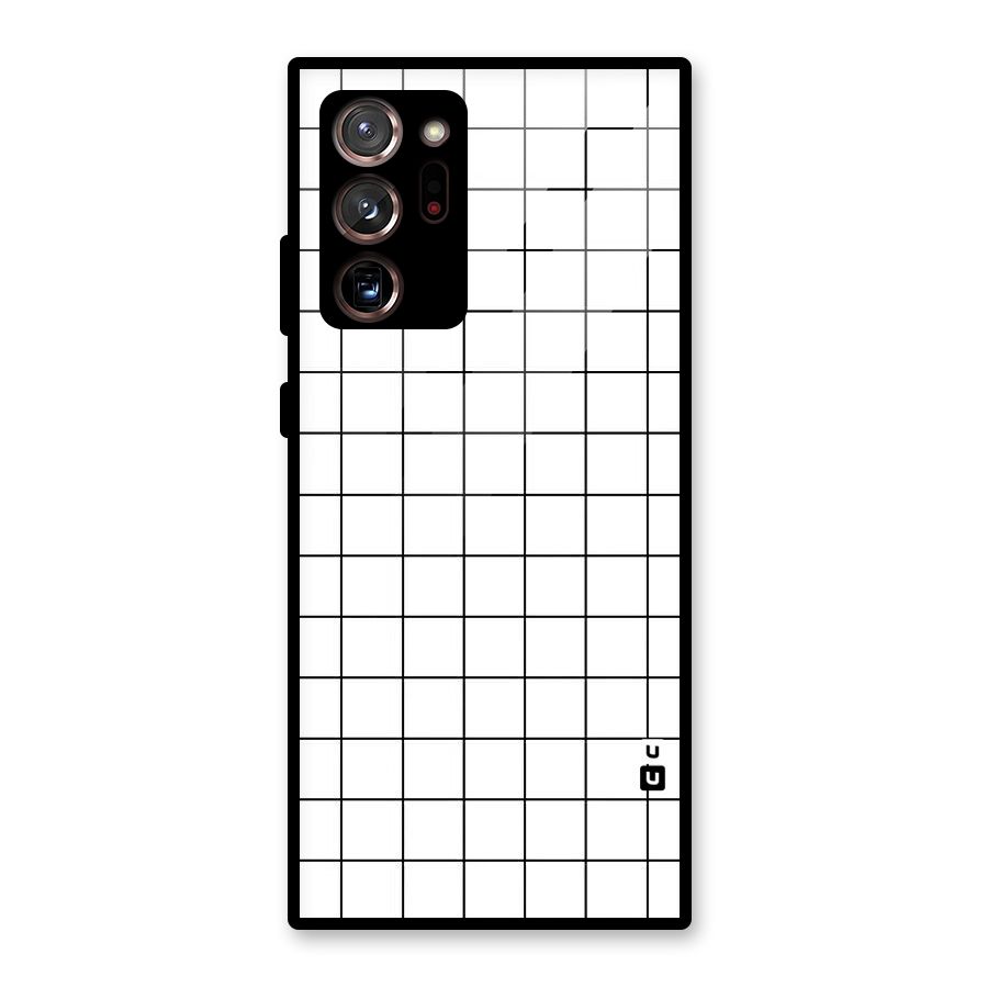 Simple Checks Glass Back Case for Galaxy Note 20 Ultra