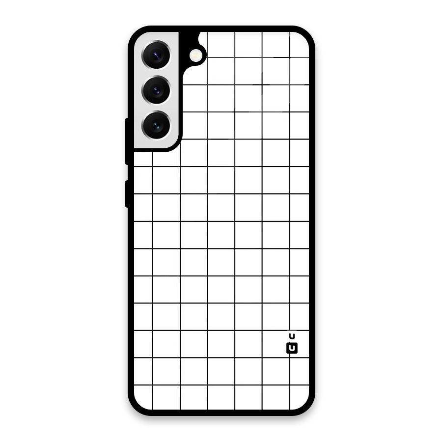 Simple Checks Glass Back Case for Galaxy S22 Plus 5G