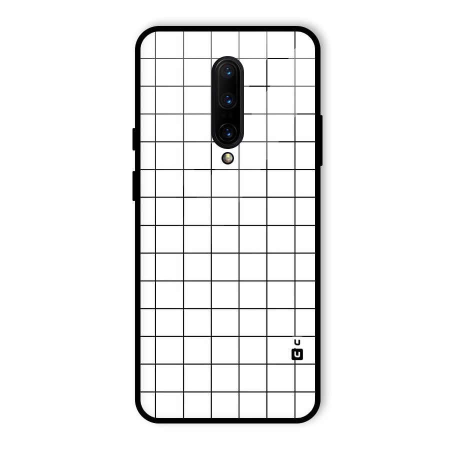 Simple Checks Glass Back Case for OnePlus 7 Pro