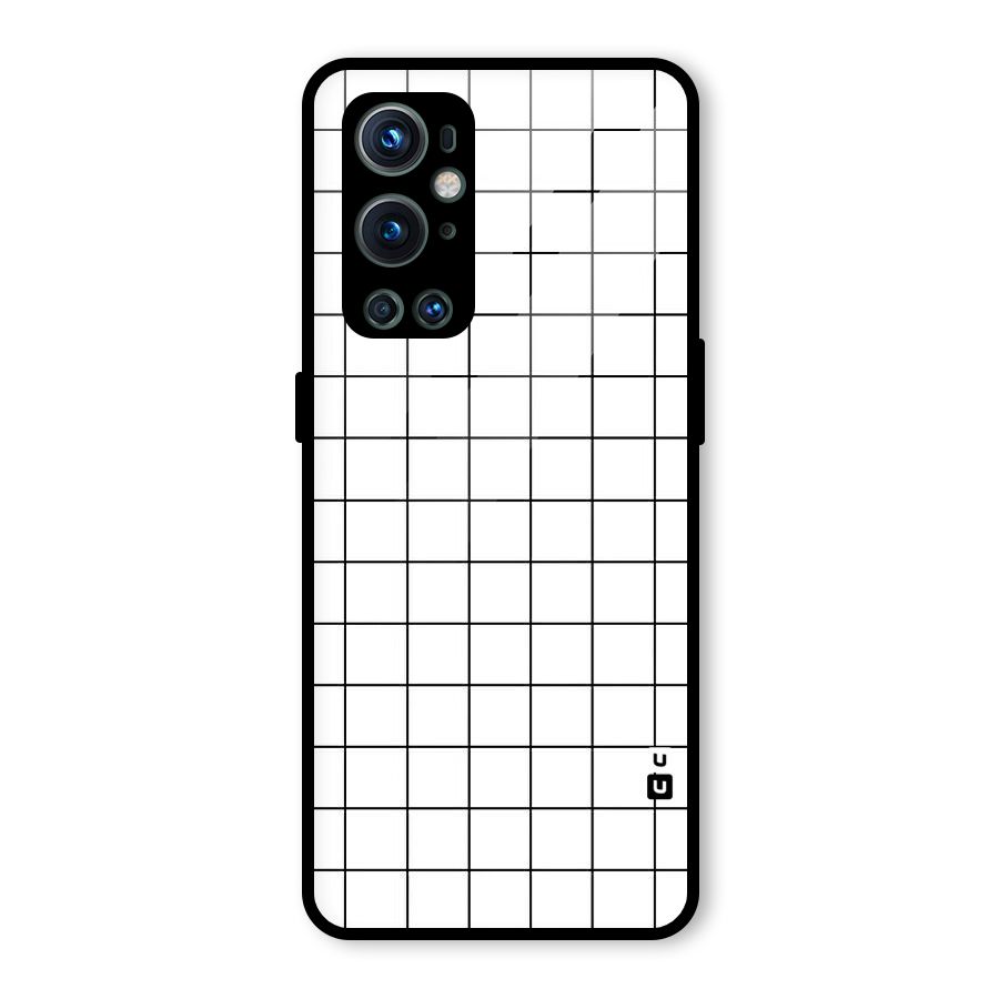 Simple Checks Glass Back Case for OnePlus 9 Pro