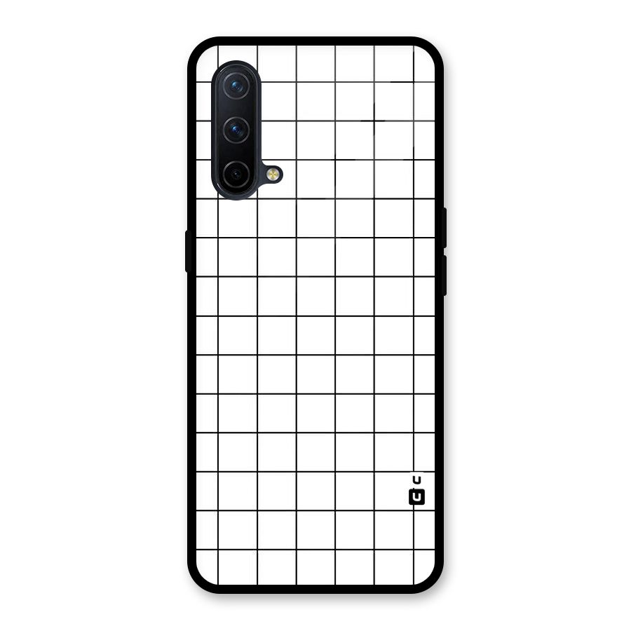 Simple Checks Glass Back Case for OnePlus Nord CE 5G