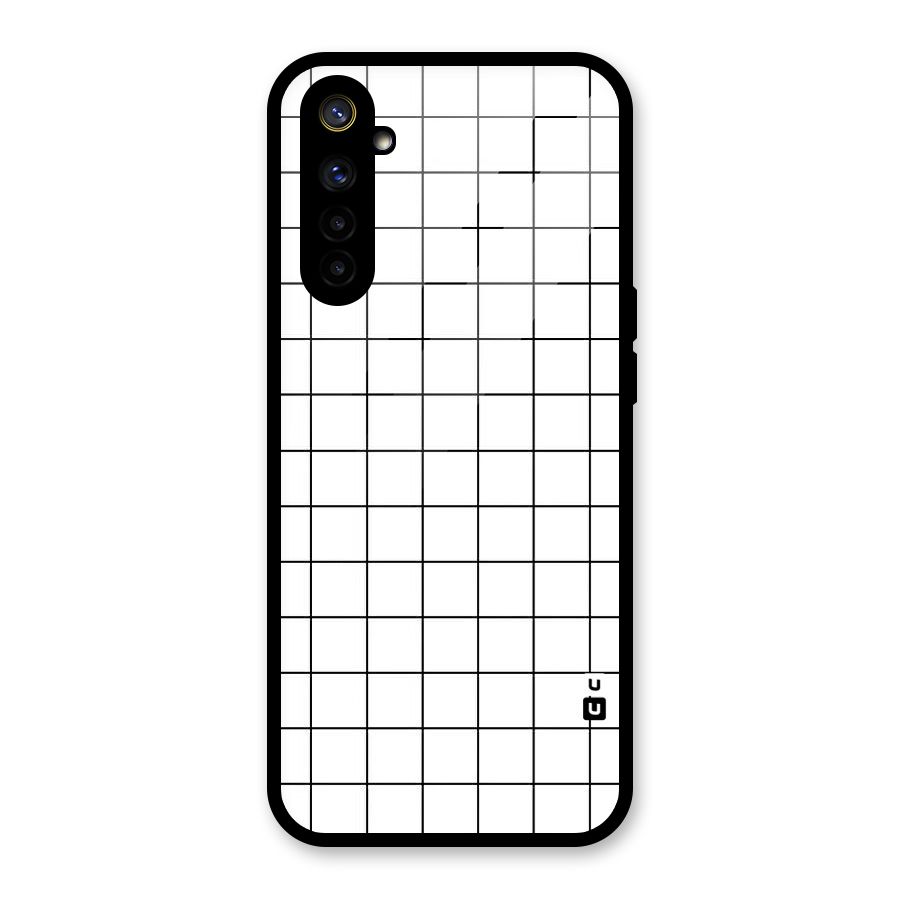 Simple Checks Glass Back Case for Realme 6
