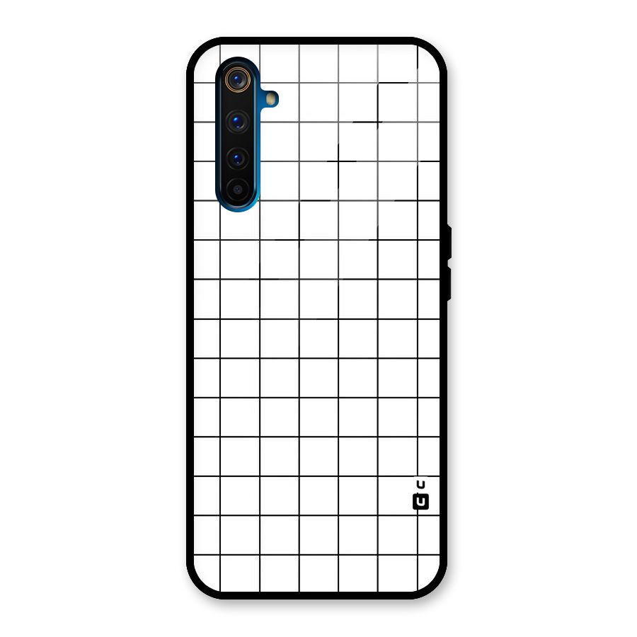 Simple Checks Glass Back Case for Realme 6 Pro