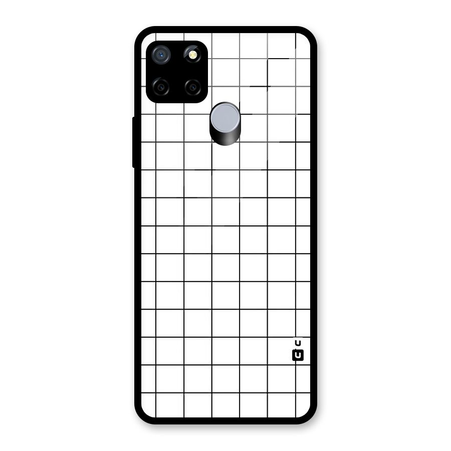 Simple Checks Glass Back Case for Realme Narzo 20