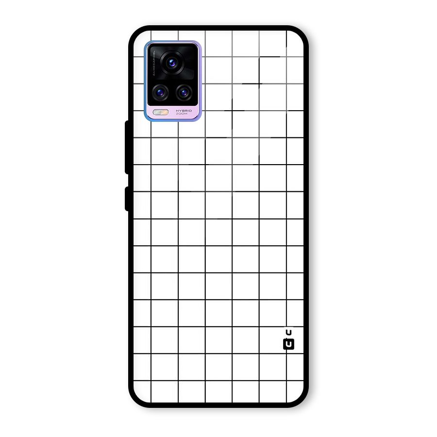 Simple Checks Glass Back Case for Vivo V20 Pro