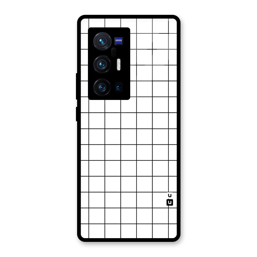 Simple Checks Glass Back Case for Vivo X70 Pro Plus