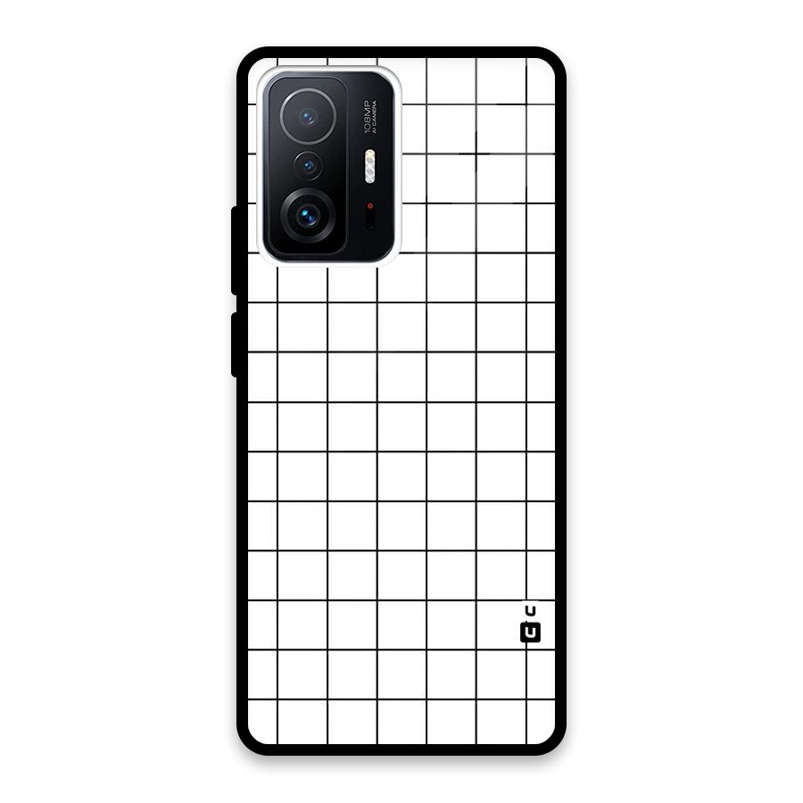Simple Checks Glass Back Case for Xiaomi 11T Pro