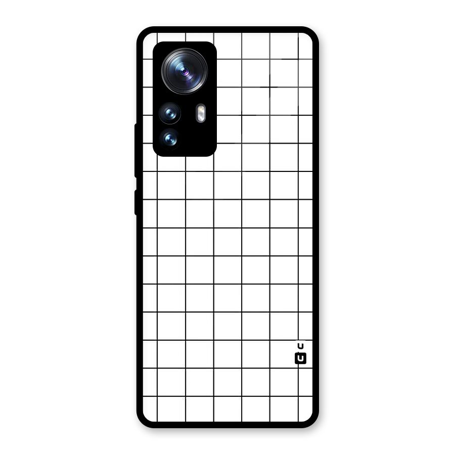 Simple Checks Glass Back Case for Xiaomi 12 Pro