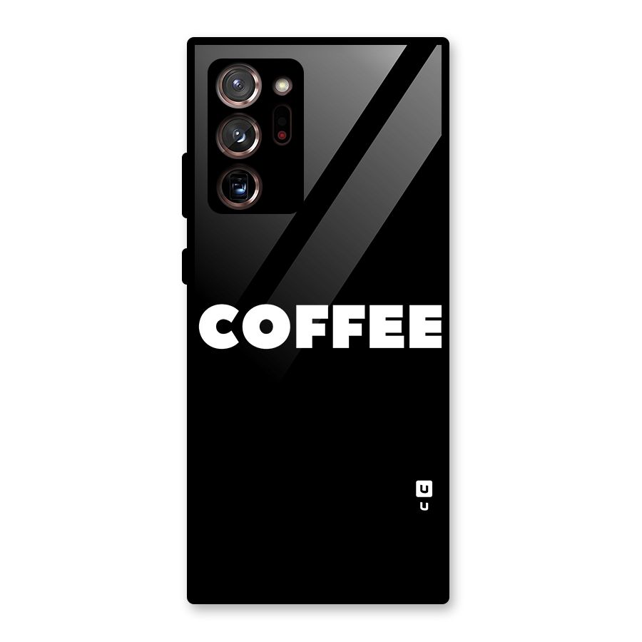 Simple Coffee Glass Back Case for Galaxy Note 20 Ultra 5G