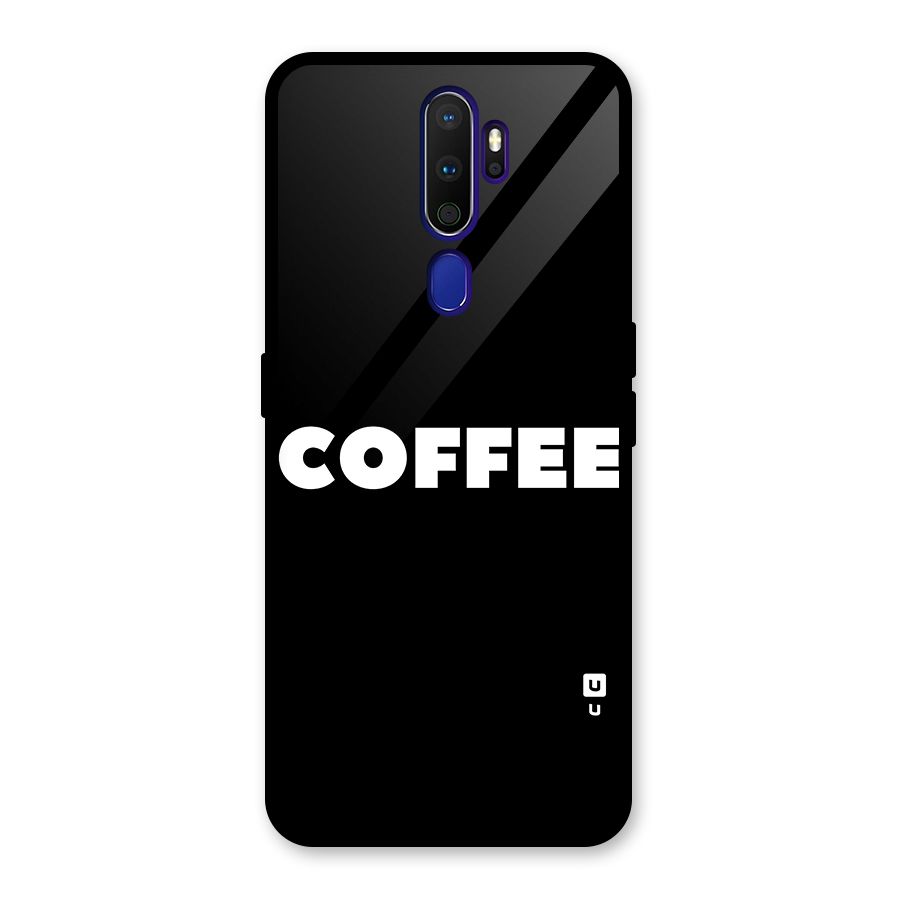 Simple Coffee Glass Back Case for Oppo A9 (2020)