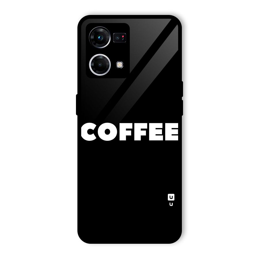Simple Coffee Glass Back Case for Oppo F21 Pro 5G