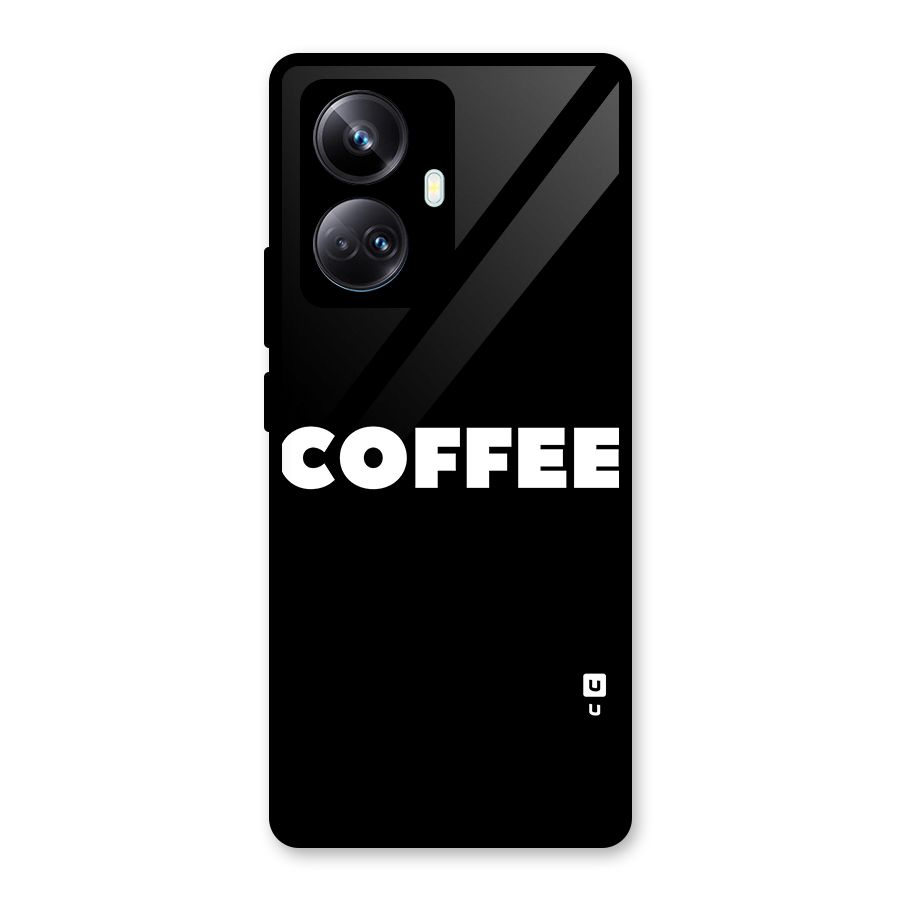 Simple Coffee Glass Back Case for Realme 10 Pro Plus
