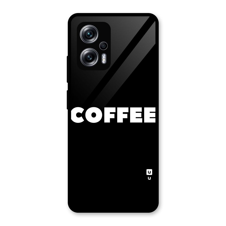 Simple Coffee Glass Back Case for Redmi K50i