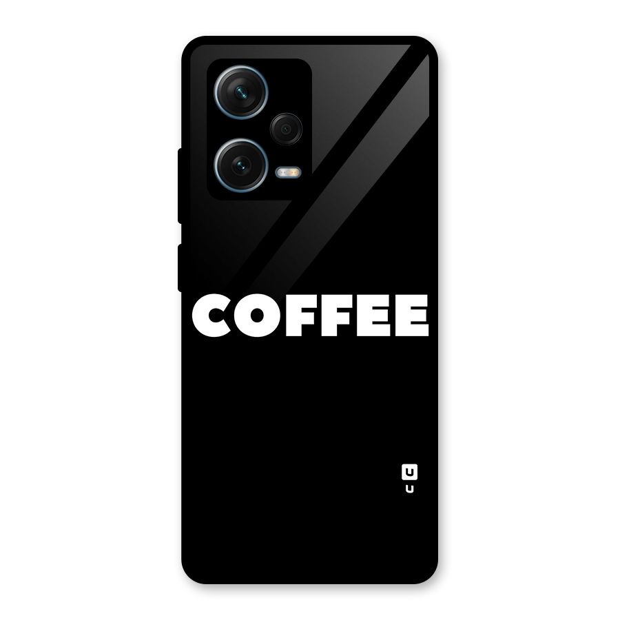 Simple Coffee Glass Back Case for Redmi Note 12 Pro Plus 5G