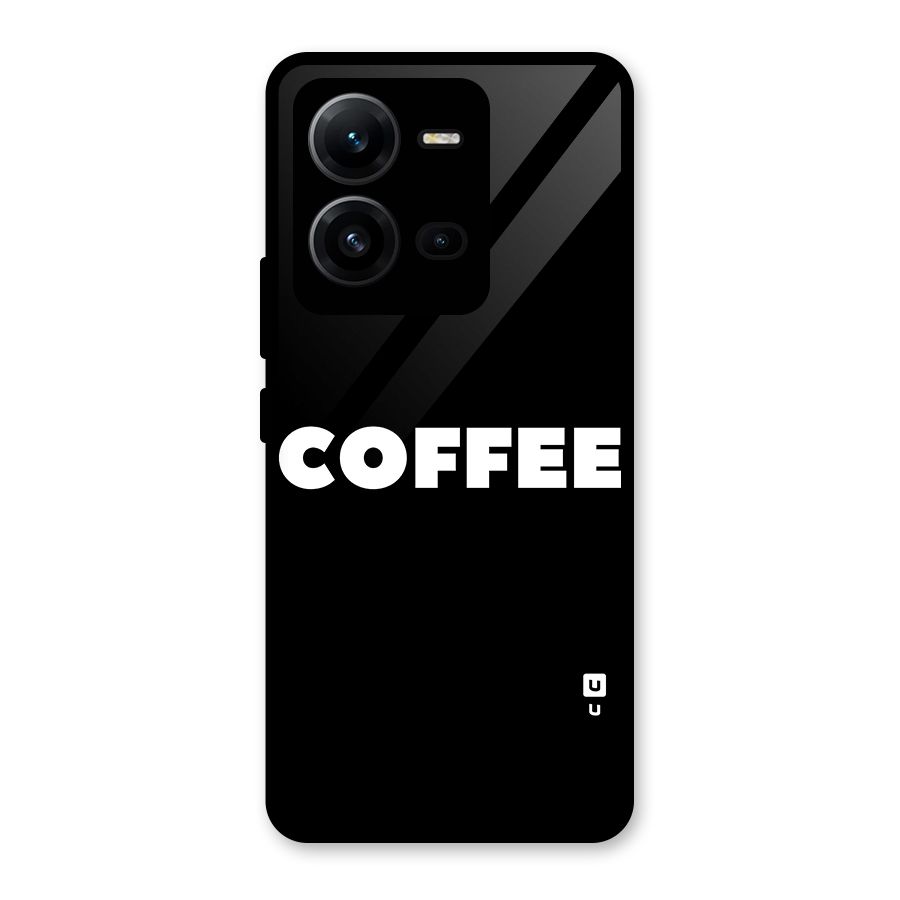 Simple Coffee Glass Back Case for Vivo V25