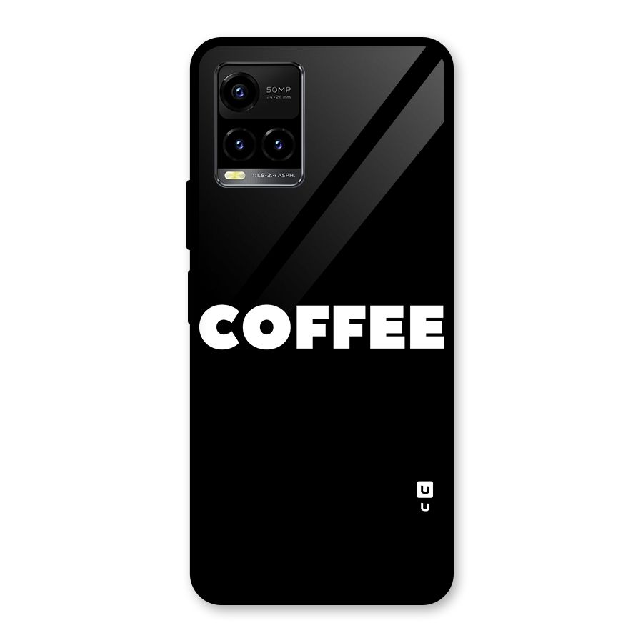 Simple Coffee Glass Back Case for Vivo Y21T