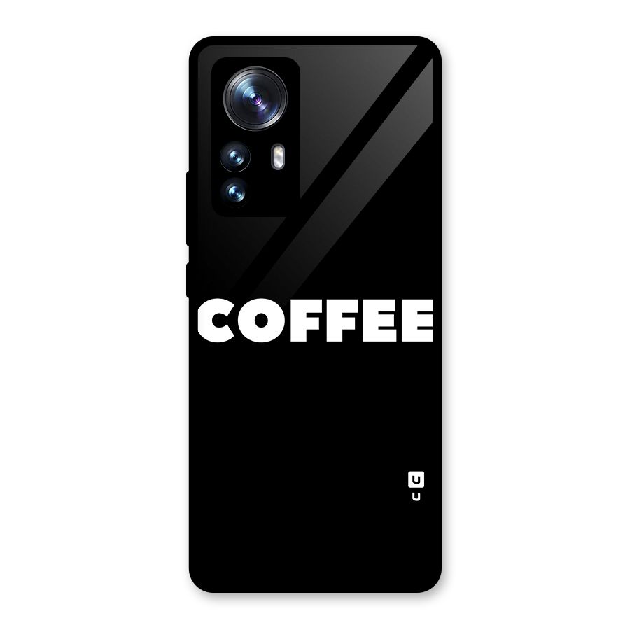 Simple Coffee Glass Back Case for Xiaomi 12 Pro