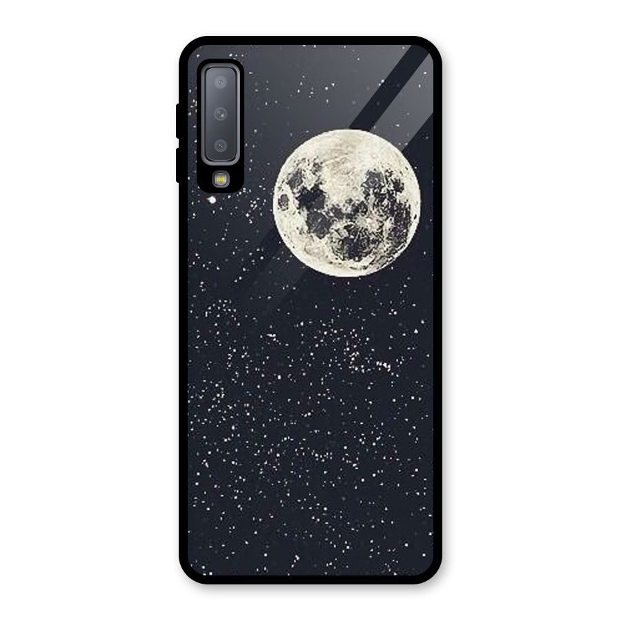 Simple Galaxy Glass Back Case for Galaxy A7 (2018)