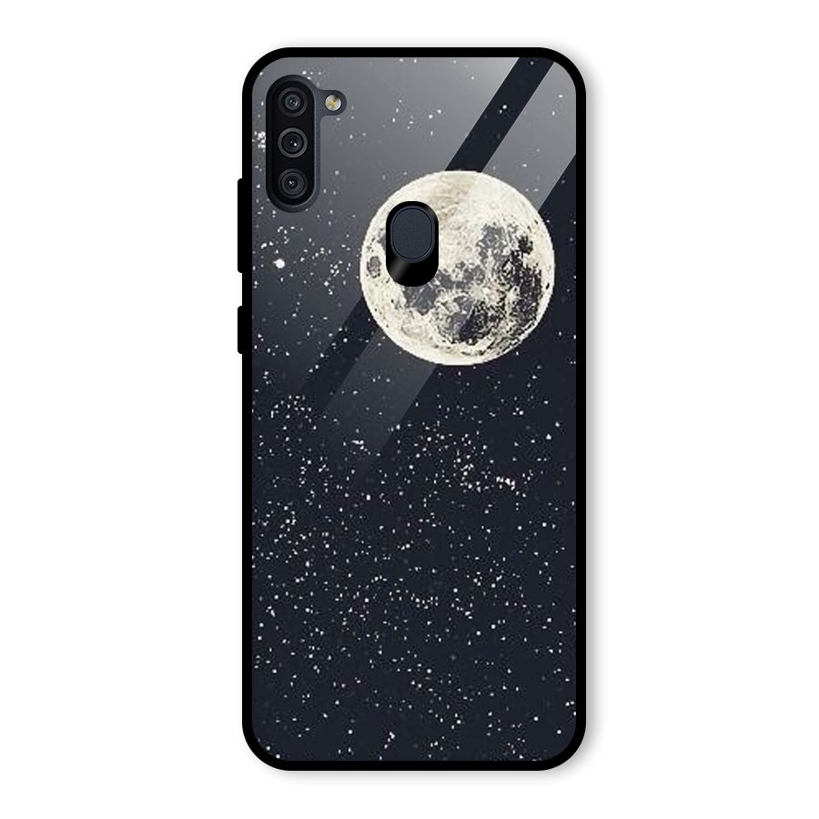 Simple Galaxy Glass Back Case for Galaxy M11
