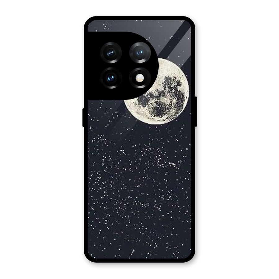 Simple Galaxy Glass Back Case for OnePlus 11