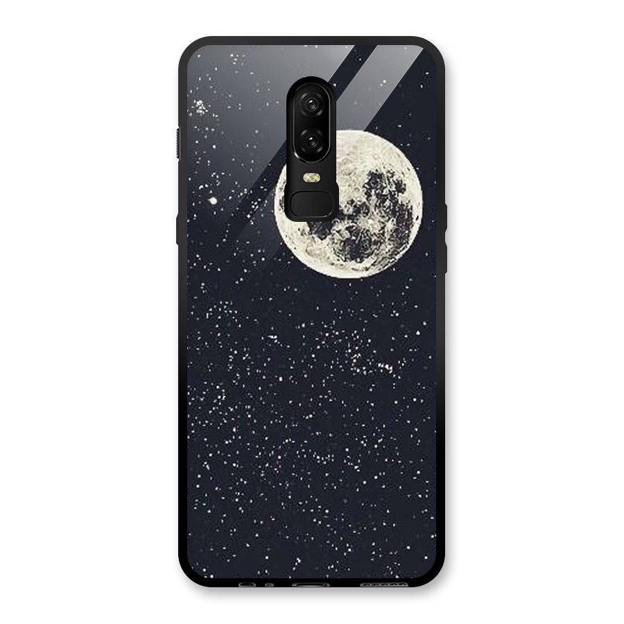 Simple Galaxy Glass Back Case for OnePlus 6