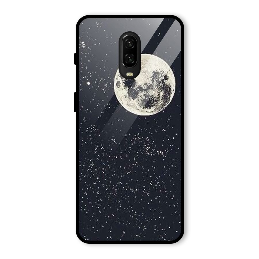 Simple Galaxy Glass Back Case for OnePlus 6T