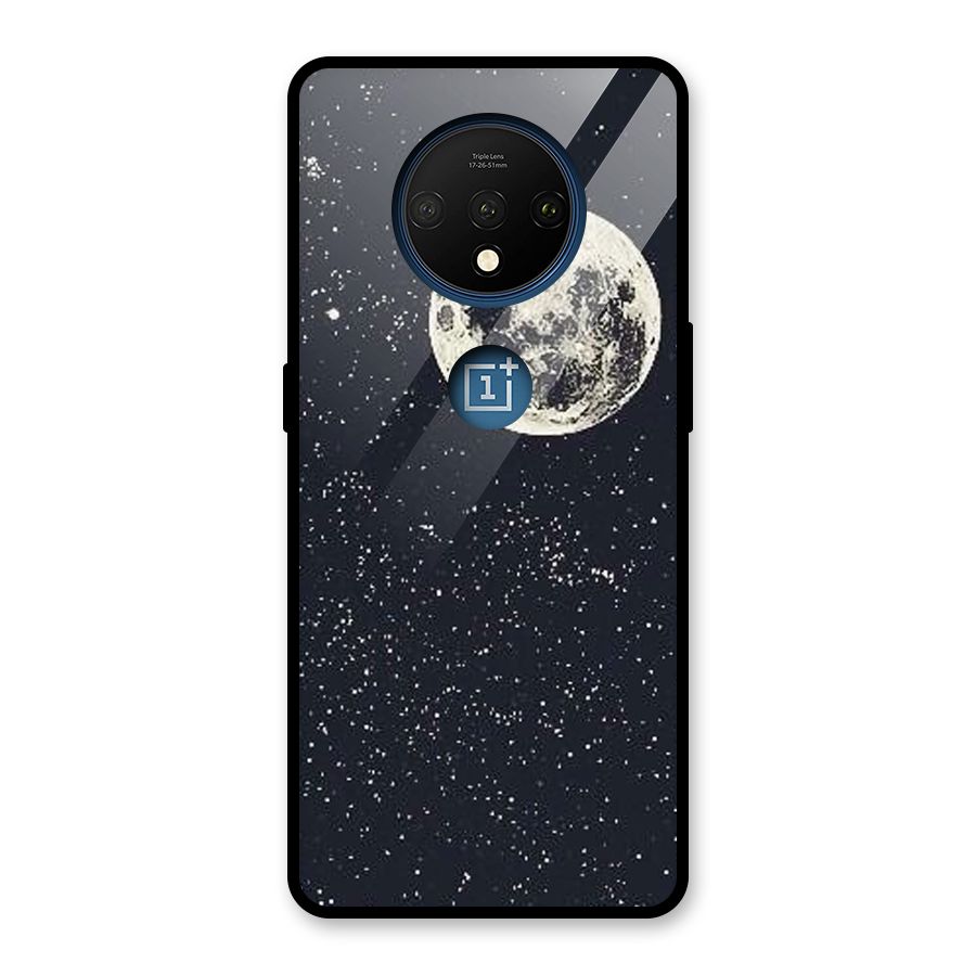 Simple Galaxy Glass Back Case for OnePlus 7T