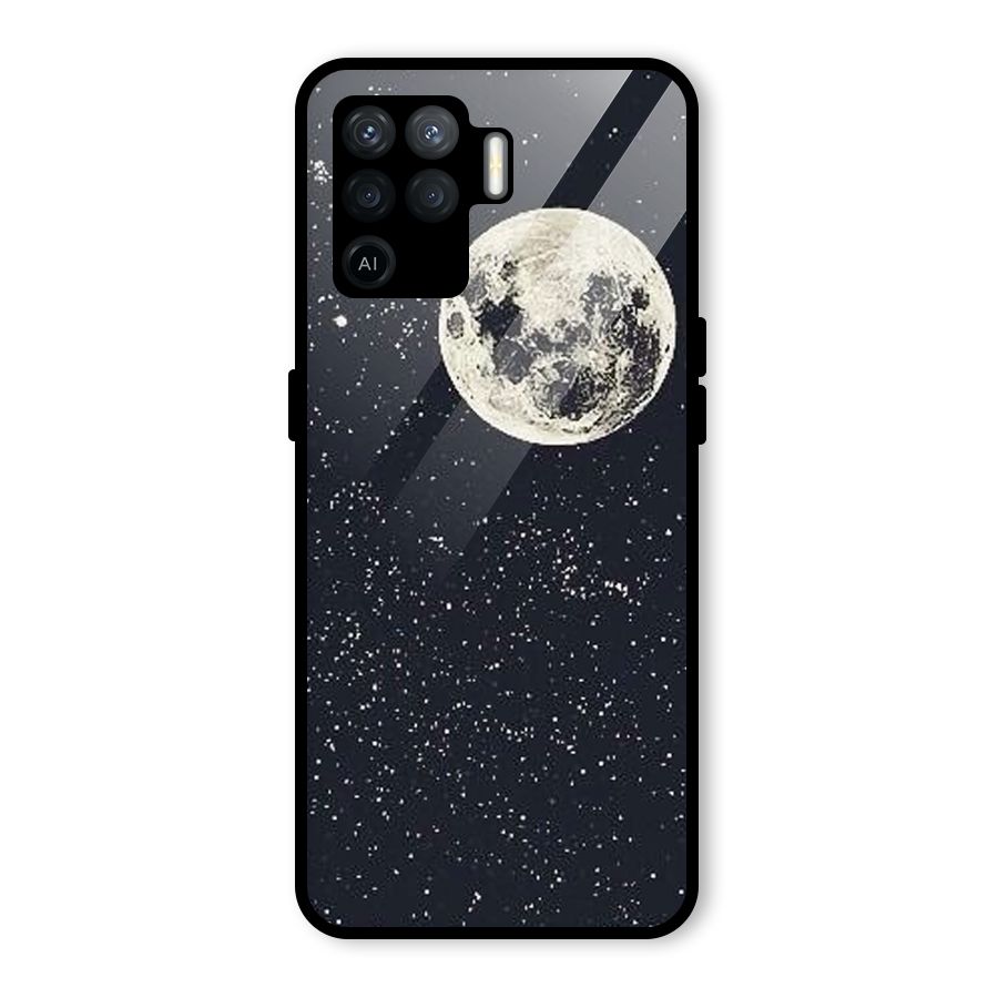 Simple Galaxy Glass Back Case for Oppo F19 Pro