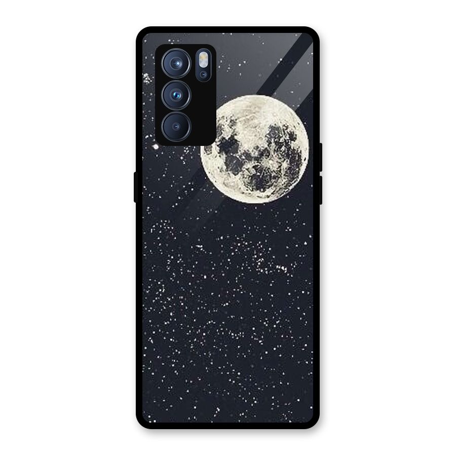Simple Galaxy Glass Back Case for Oppo Reno6 Pro 5G