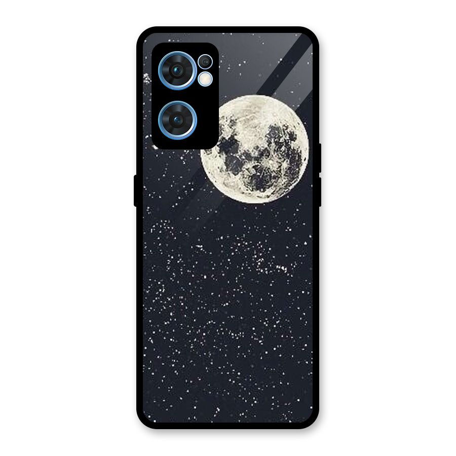 Simple Galaxy Glass Back Case for Oppo Reno7 5G