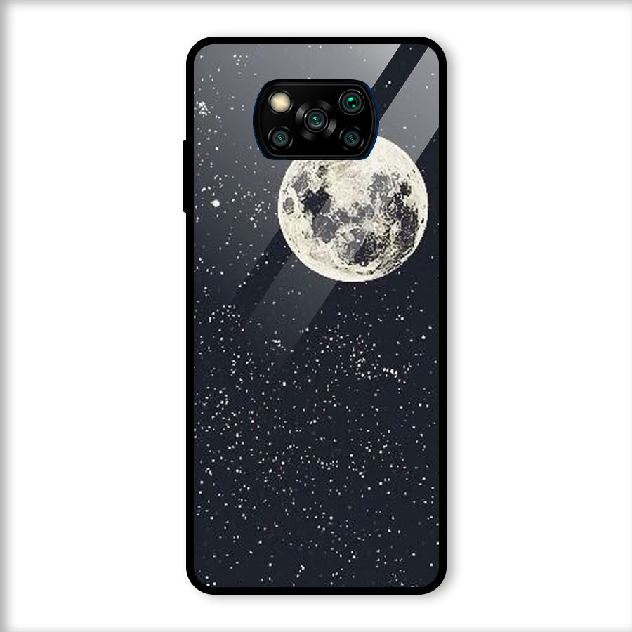Simple Galaxy Glass Back Case for Poco X3