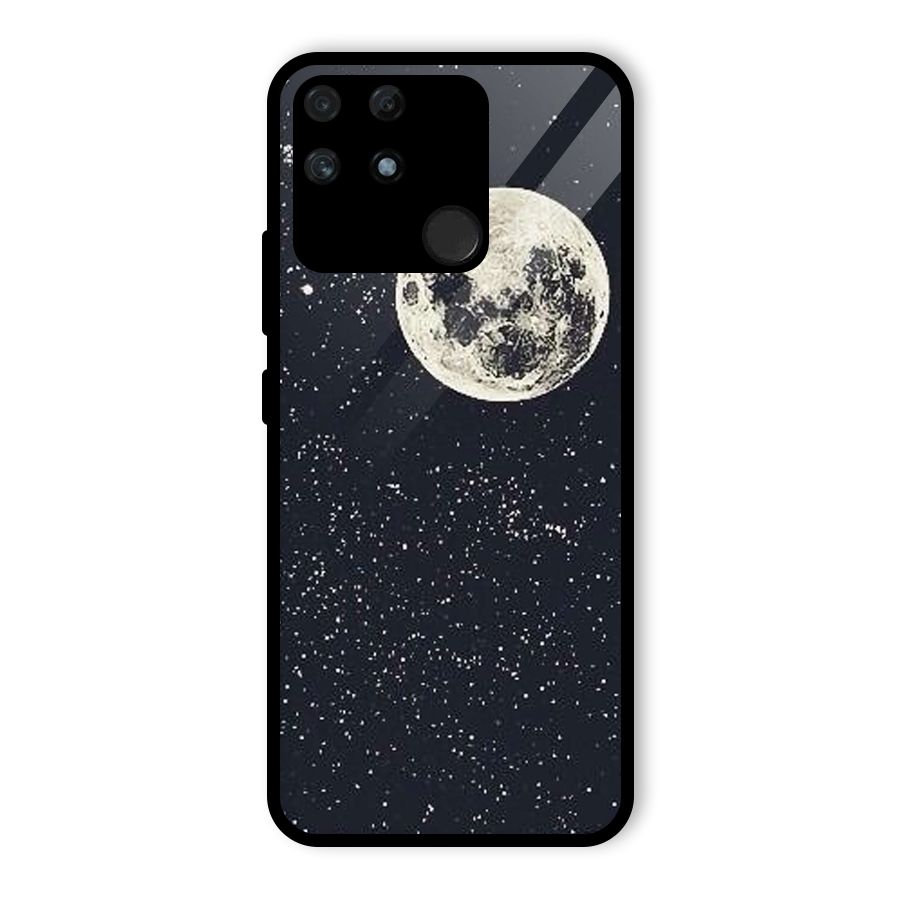 Simple Galaxy Glass Back Case for Realme Narzo 50A
